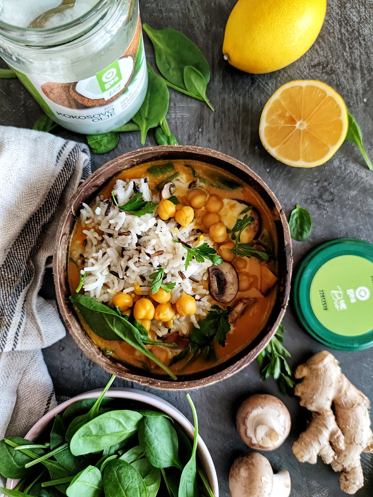 Veganski curry s čičeriko